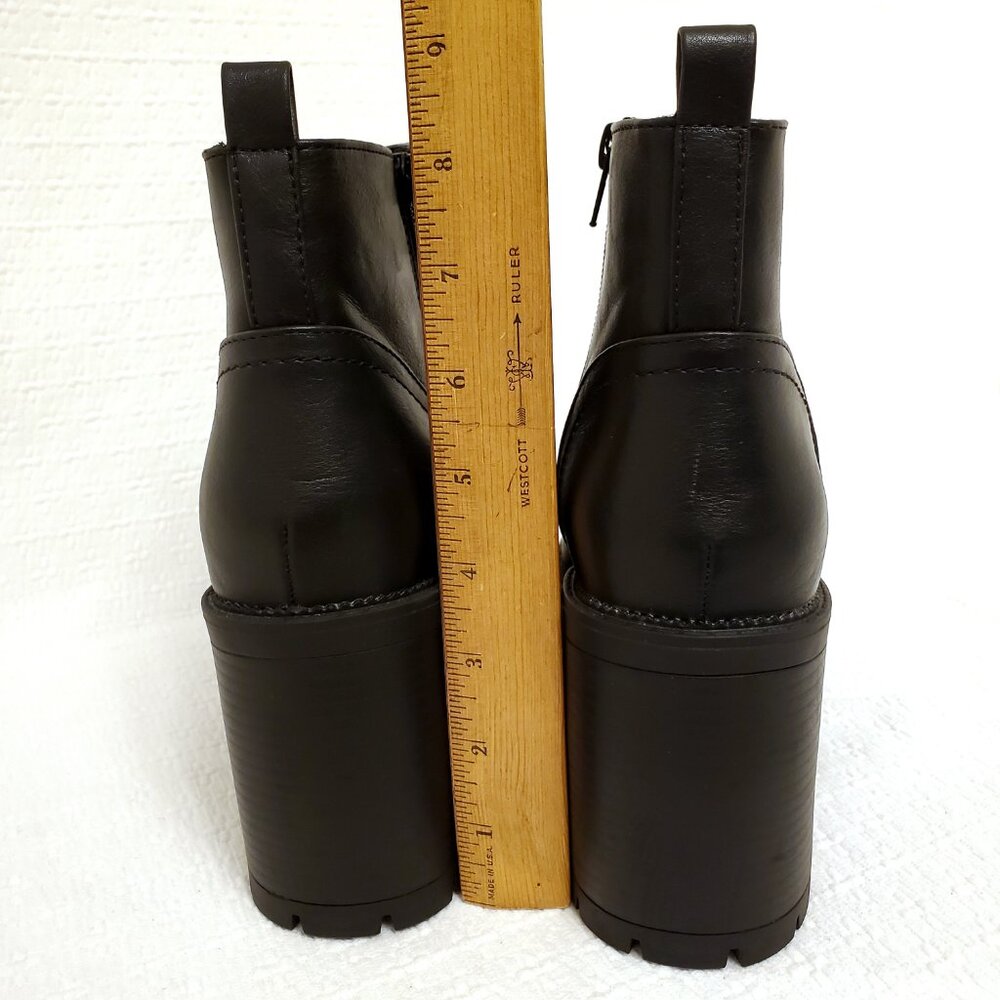 UNIONBAY Women’s Black Paula Platform Heeled Chunky Lug Sole Ankle Boots - 7.5 - Picture 2 of 15